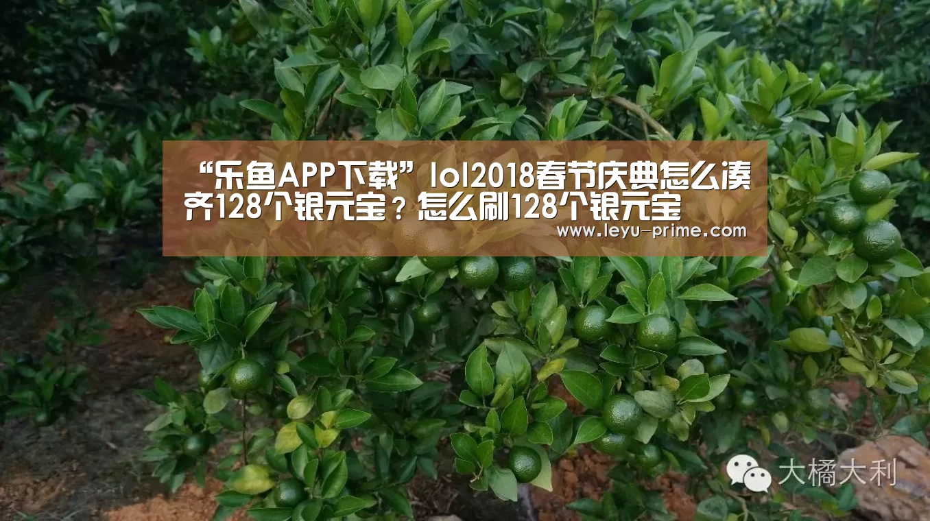 “乐鱼APP下载”lol2018春节庆典怎么凑齐128个银元宝?怎么刷128个银元宝(图2) 乐鱼电竞竞猜